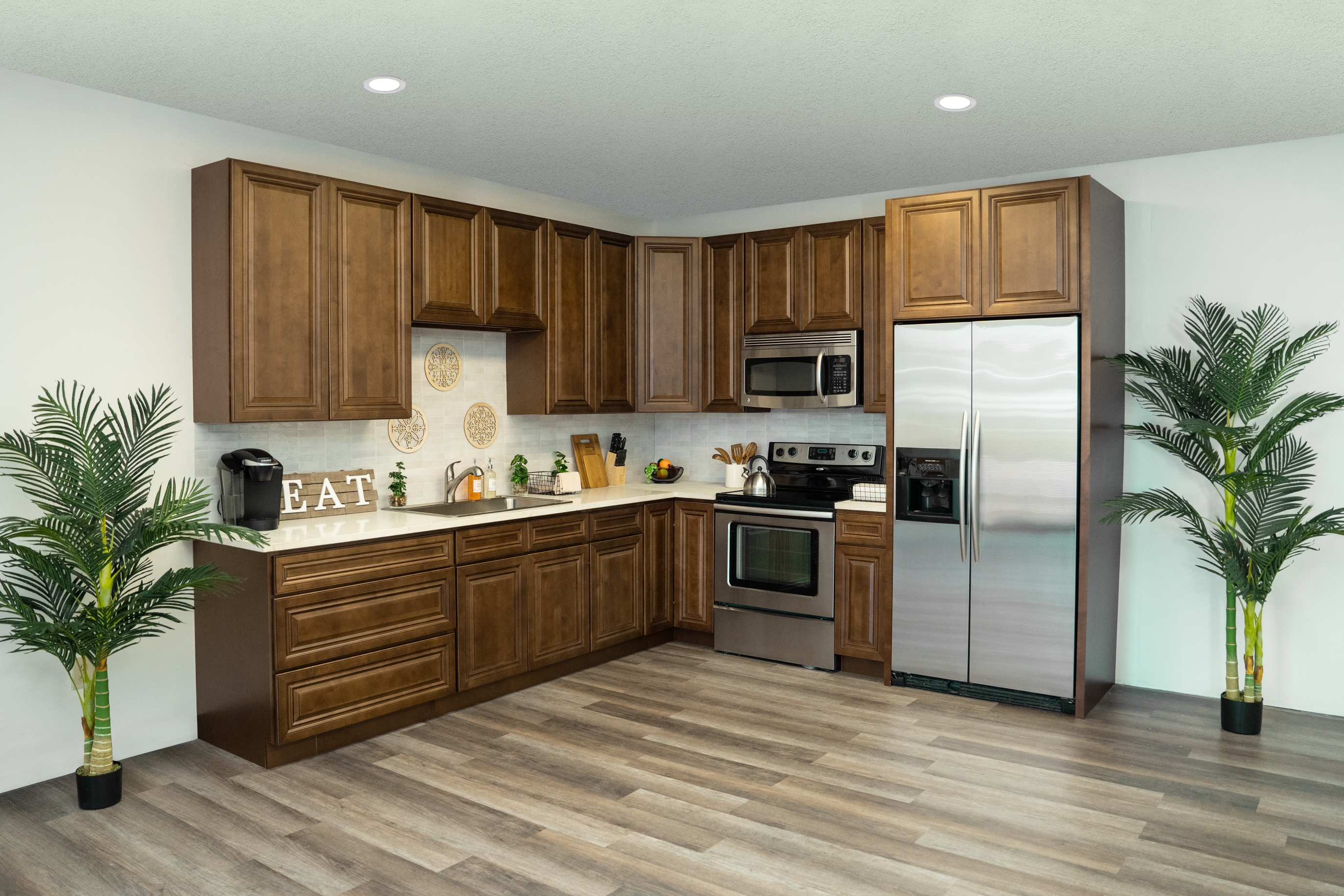 Dark Caramel cabinets, Lafayette LA