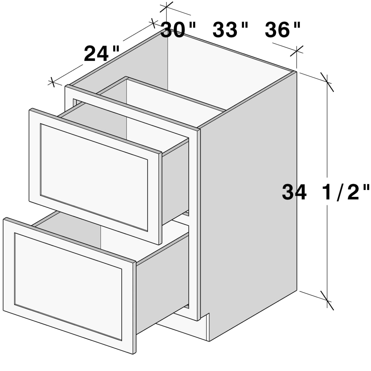 2db30 2DB30 cabinet dimensions - Lafayette Cabinets