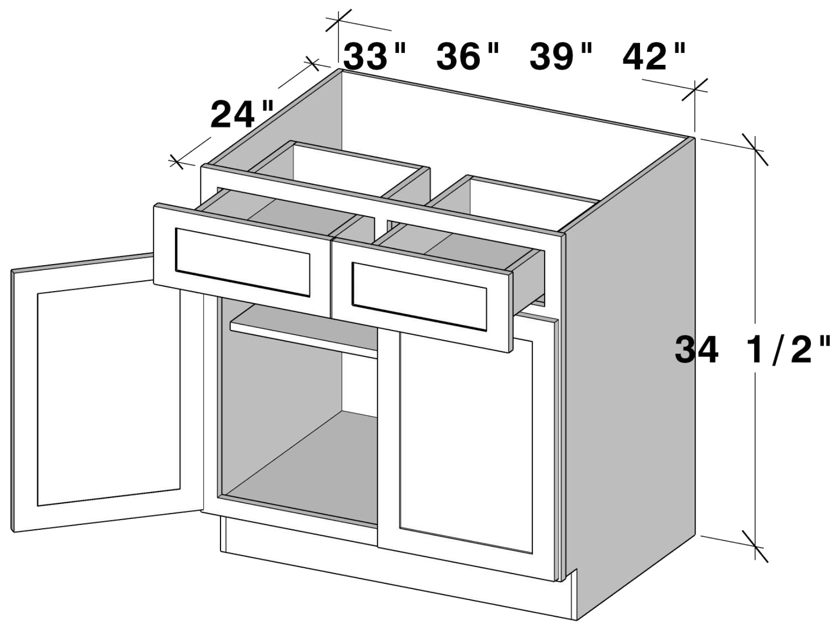 b33 B33 cabinet dimensions - Lafayette Cabinets