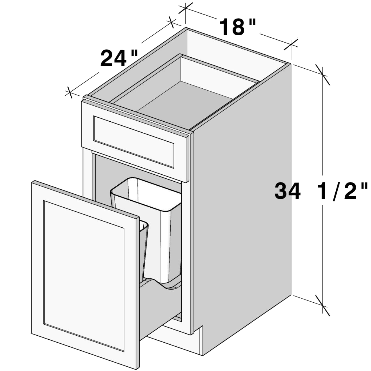 bwbkt18 BWBKT18 cabinet dimensions - Lafayette Cabinets