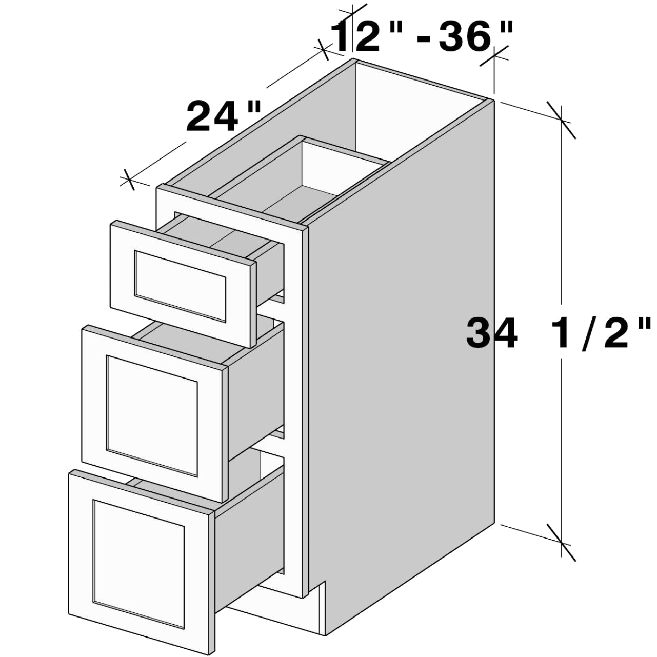 db12 DB12 cabinet dimensions - Lafayette Cabinets