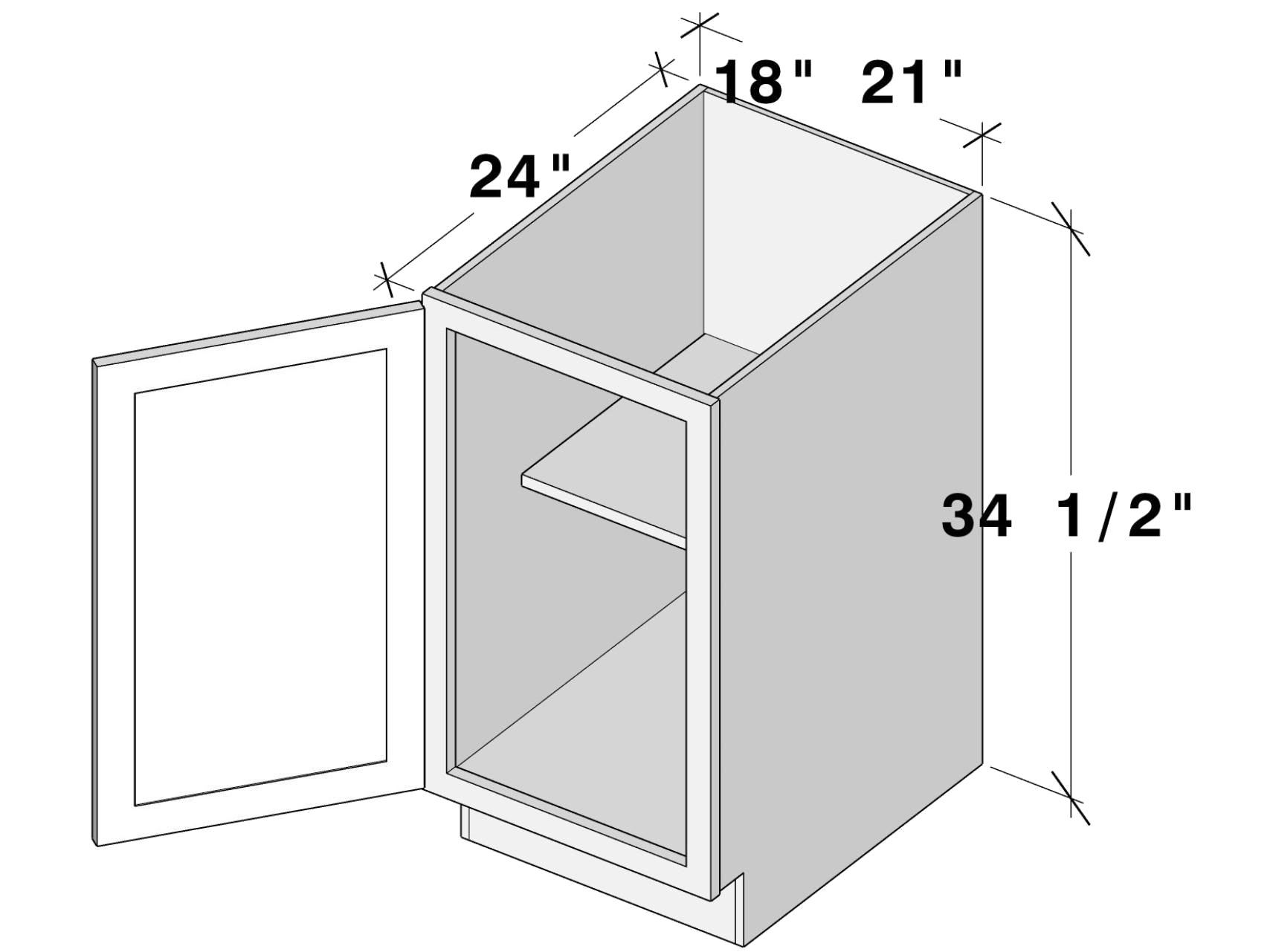 fdb18 FDB18 cabinet dimensions - Lafayette Cabinets