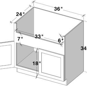 FSB36 cabinet dimensions - Lafayette Cabinets