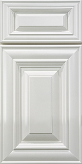 Pearl White cabinet door - Lafayette Cabinets