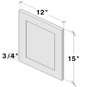 SAMPLE DOOR cabinet dimensions - Lafayette Cabinets