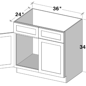SB36 cabinet dimensions - Lafayette Cabinets