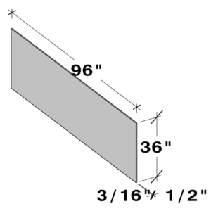 SIDE PANEL 36X96 cabinet dimensions - Lafayette Cabinets