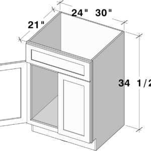VAN24 cabinet dimensions - Lafayette Cabinets
