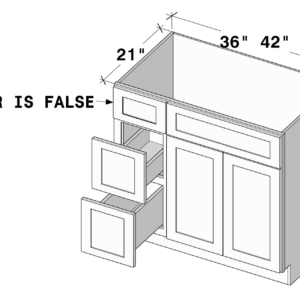 VAN36DL cabinet dimensions - Lafayette Cabinets