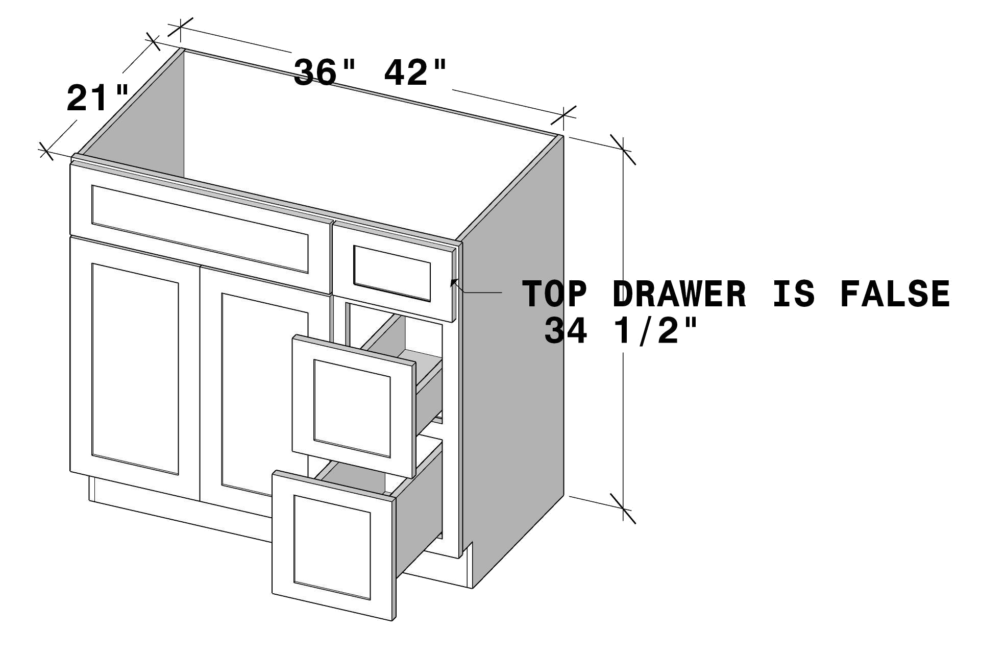 van36dr VAN36DR cabinet dimensions - Lafayette Cabinets