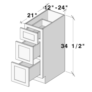 VDB12 cabinet dimensions - Lafayette Cabinets