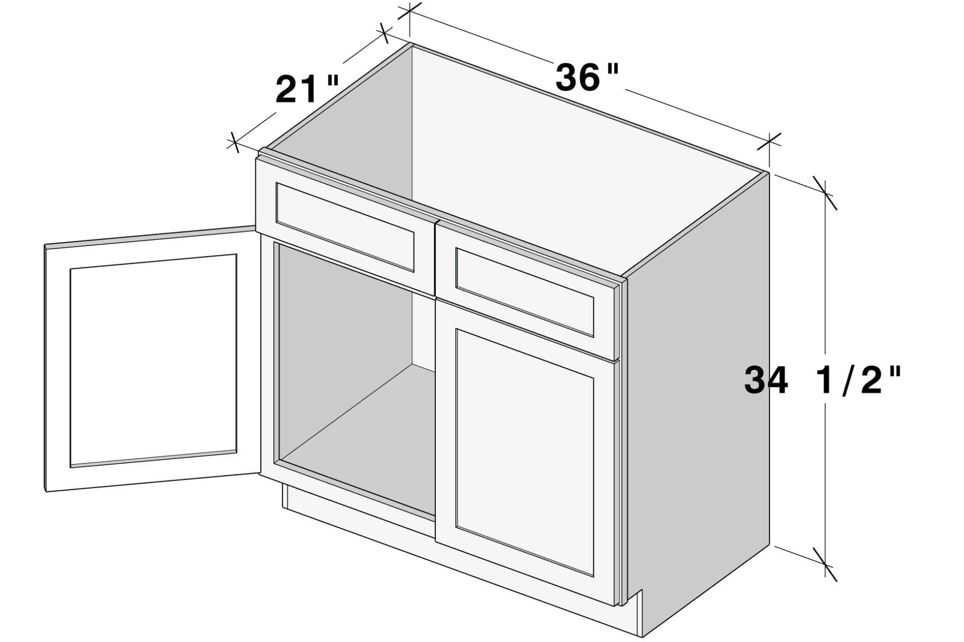 vsb36 VSB36 cabinet dimensions - Lafayette Cabinets