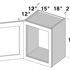 W1218 cabinet dimensions - Lafayette Cabinets