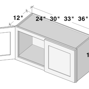 W2412 cabinet dimensions - Lafayette Cabinets