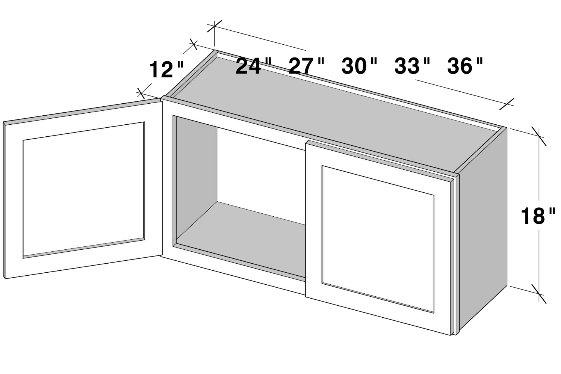 w2418 W2418 cabinet dimensions - Lafayette Cabinets