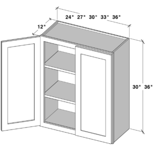 W2430 cabinet dimensions - Lafayette Cabinets