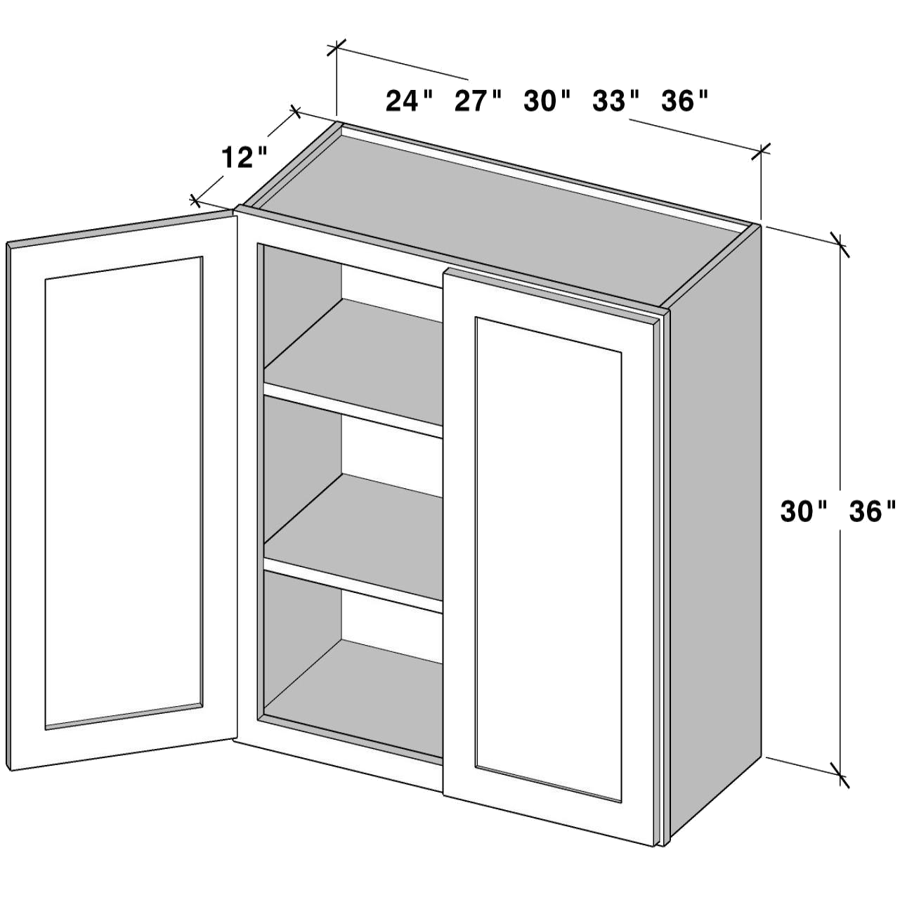 w2430 W2430 cabinet dimensions - Lafayette Cabinets