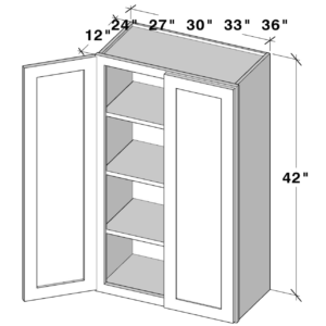 W2442 cabinet dimensions - Lafayette Cabinets