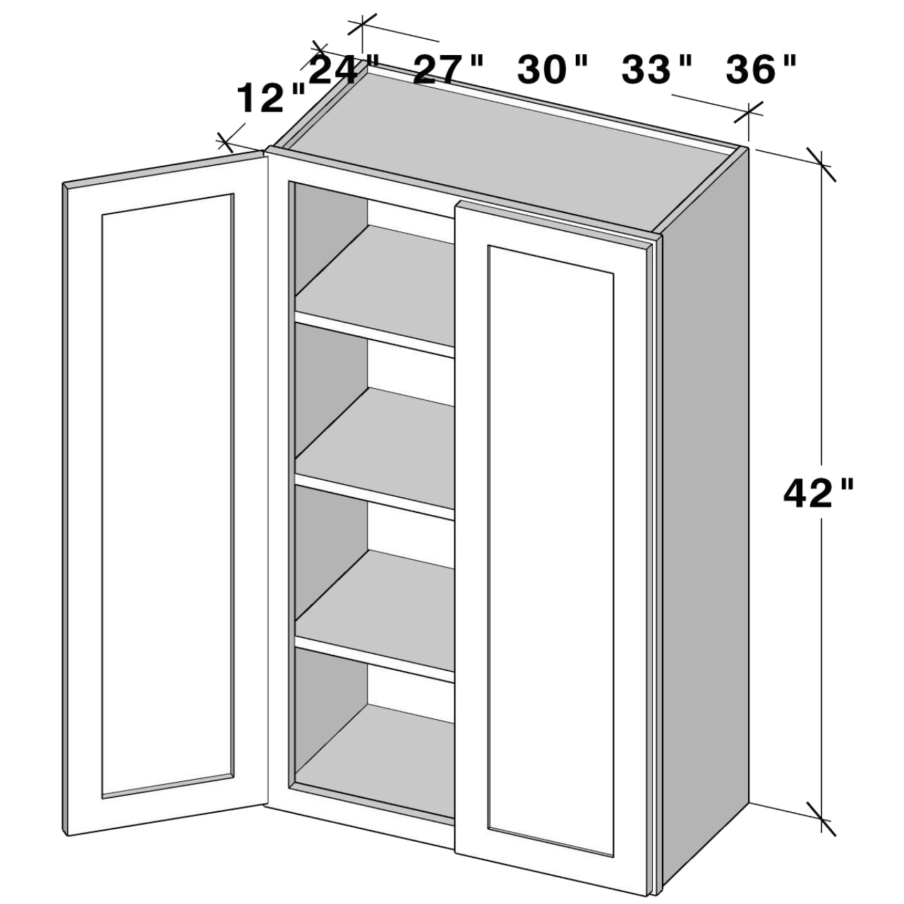 w2442 W2442 cabinet dimensions - Lafayette Cabinets