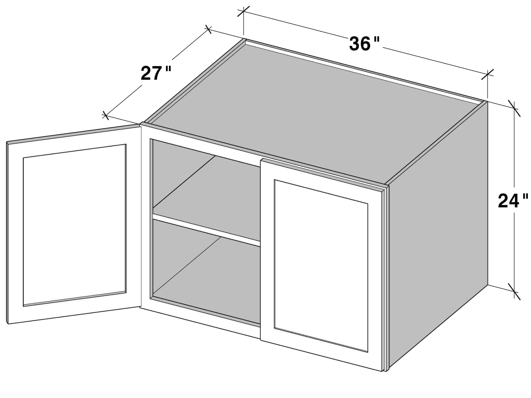 w362427 W362427 cabinet dimensions - Lafayette Cabinets