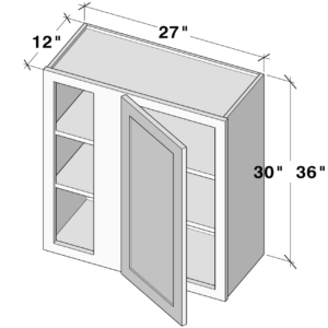 WBC2730 cabinet dimensions - Lafayette Cabinets
