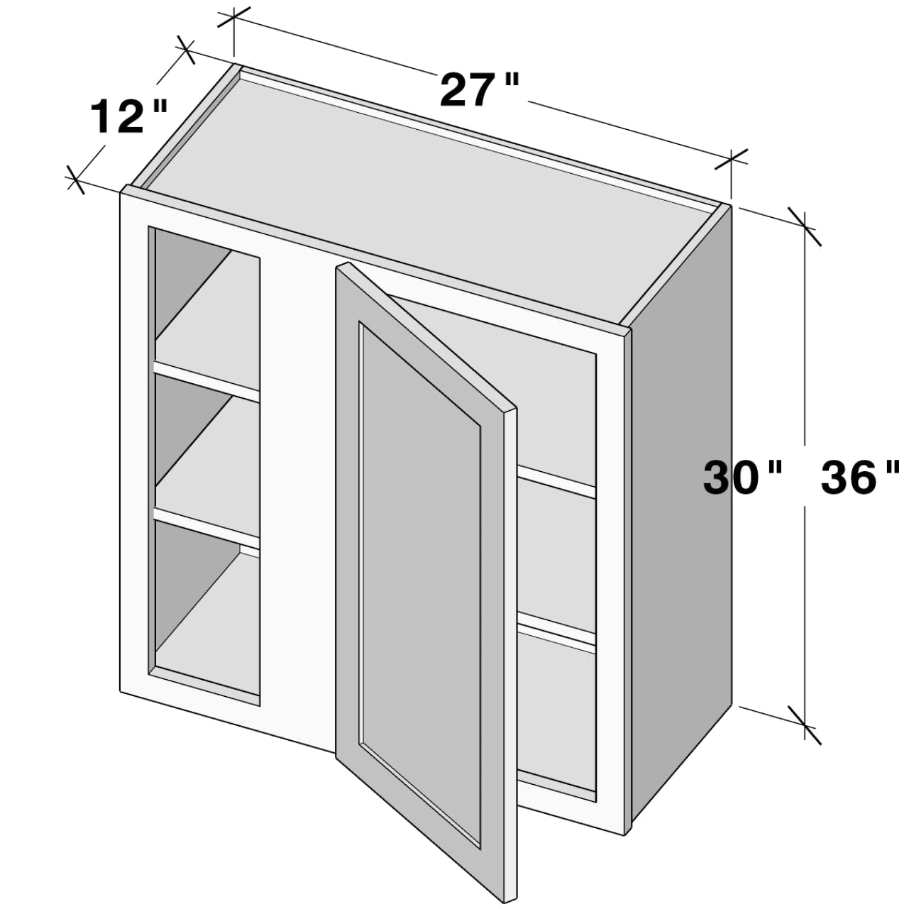 wbc2730 WBC2730 cabinet dimensions - Lafayette Cabinets