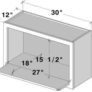 WMC3018 cabinet dimensions - Lafayette Cabinets